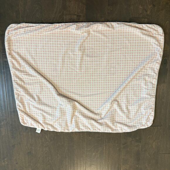 Laura‎ Ashley Baby Blanket Girls 30x40 Reversible Floral Gingham Soft Polyester - Picture 5 of 9